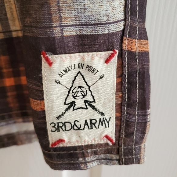 NWT 3rd & Army Mens Graphic Orange Board Shorts Size 34 - Picture 5 of 10